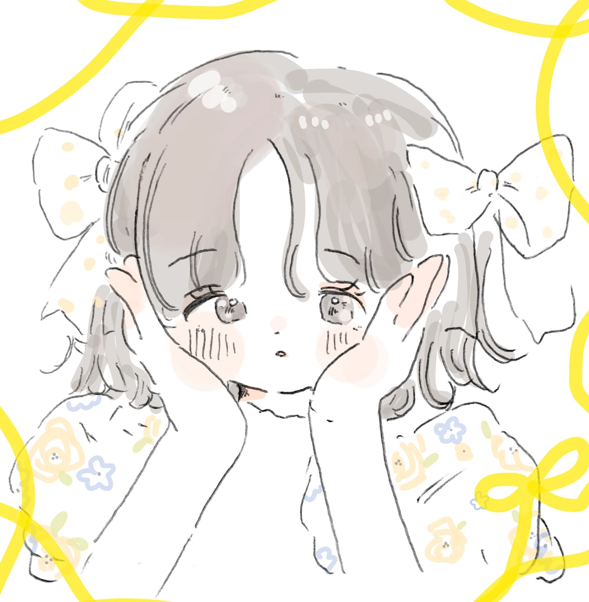優しいふんわりした女の子イラストを作成します "心に届く優しいタッチふんわりとした絵。" イメージ2