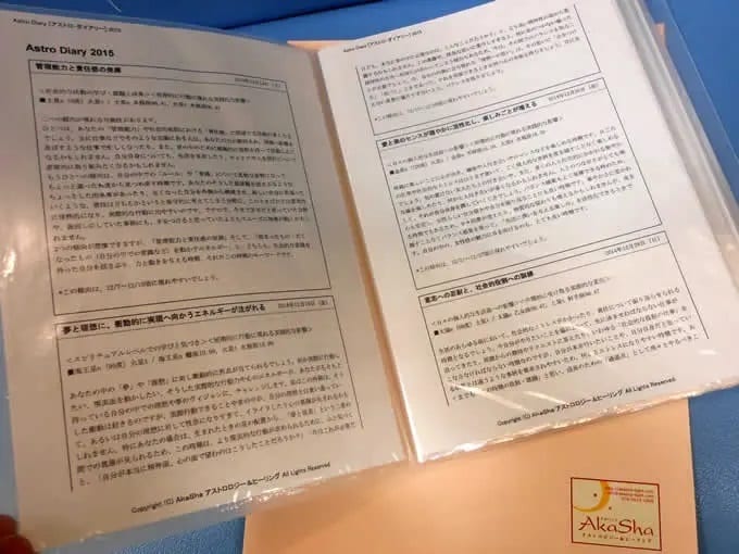 2026年度あなただけの総合運・鑑定書を作成します アストロ・ダイアリー(A)スペシャル・オール 年間約60日 イメージ2