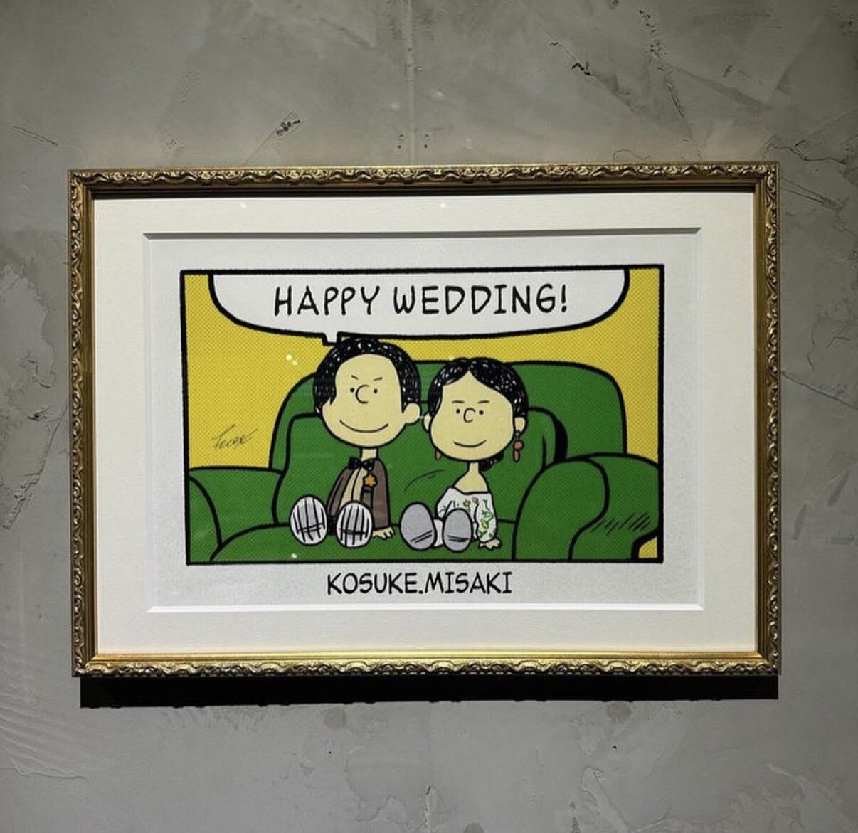 スヌーピー風にウェルカムボードの似顔絵描きます 結婚式のウェルカムボードやプレゼントご注文の方にオススメ！ イメージ9