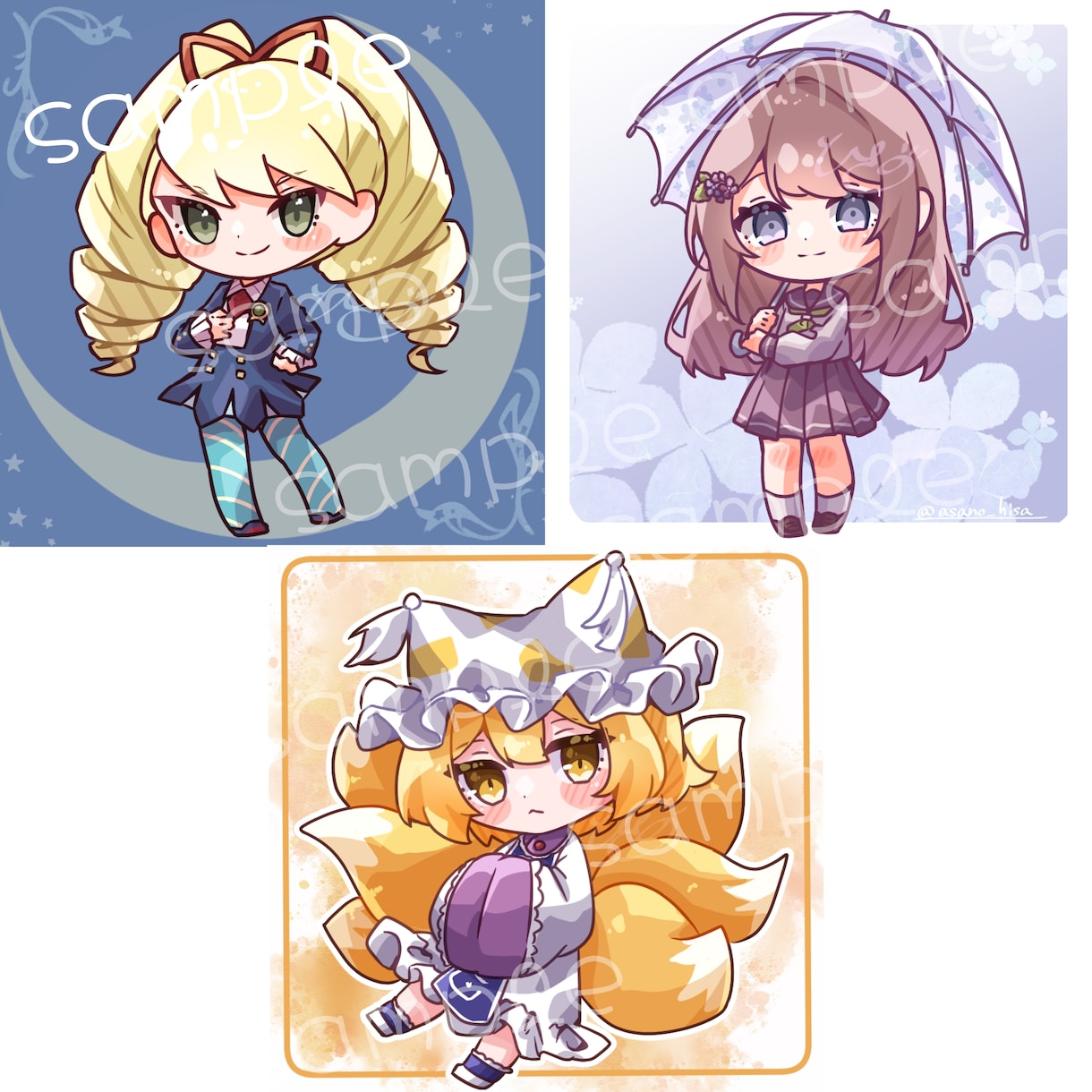ポップで可愛い全身ミニキャライラスト描きます アイコンやサムネイル、プレゼントにもおすすめです！ イメージ4