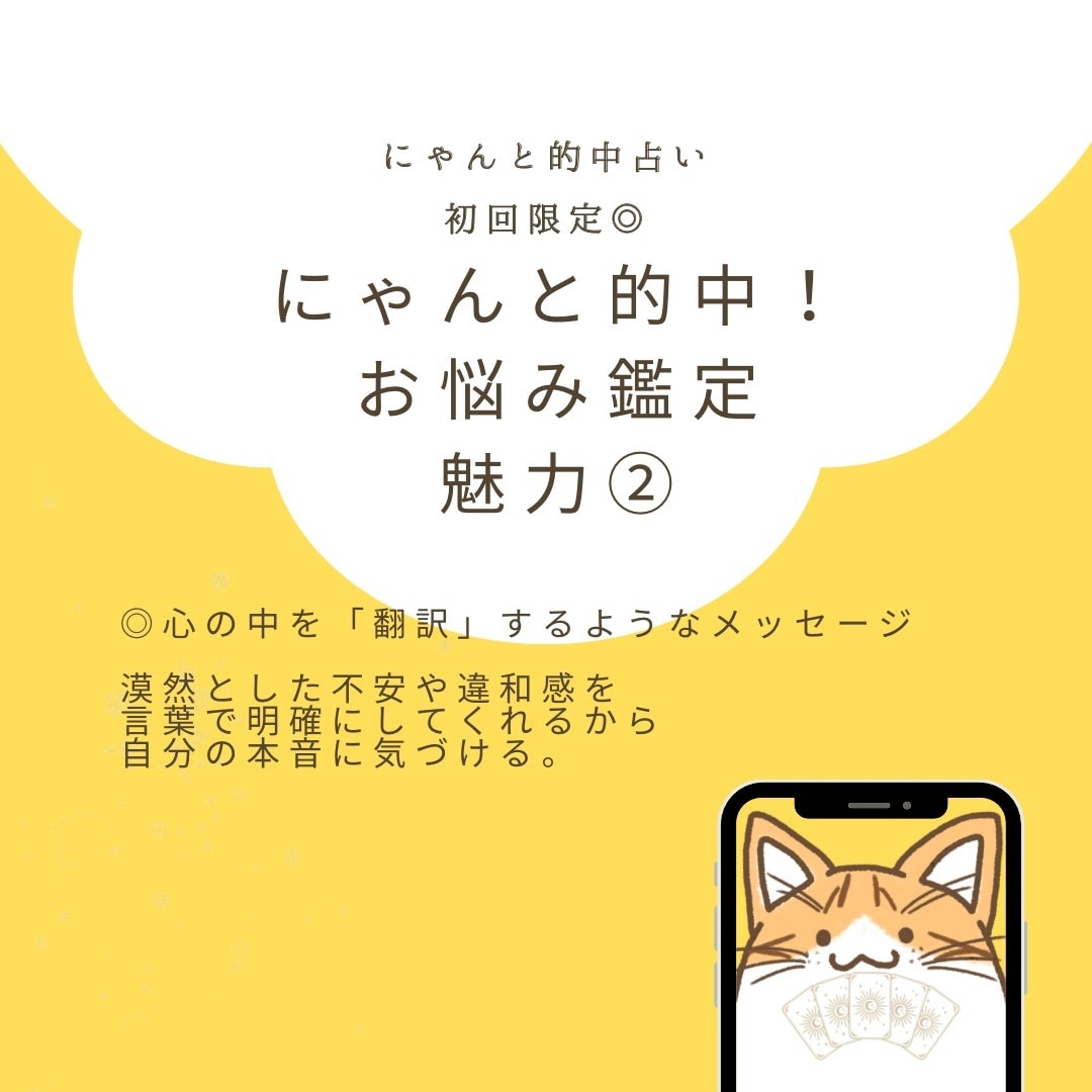 初回限定◎にゃんと的中！お悩み鑑定いたします 総実績100名さま限定！本音と現実を整え次の一歩を後押し⭐︎ イメージ7