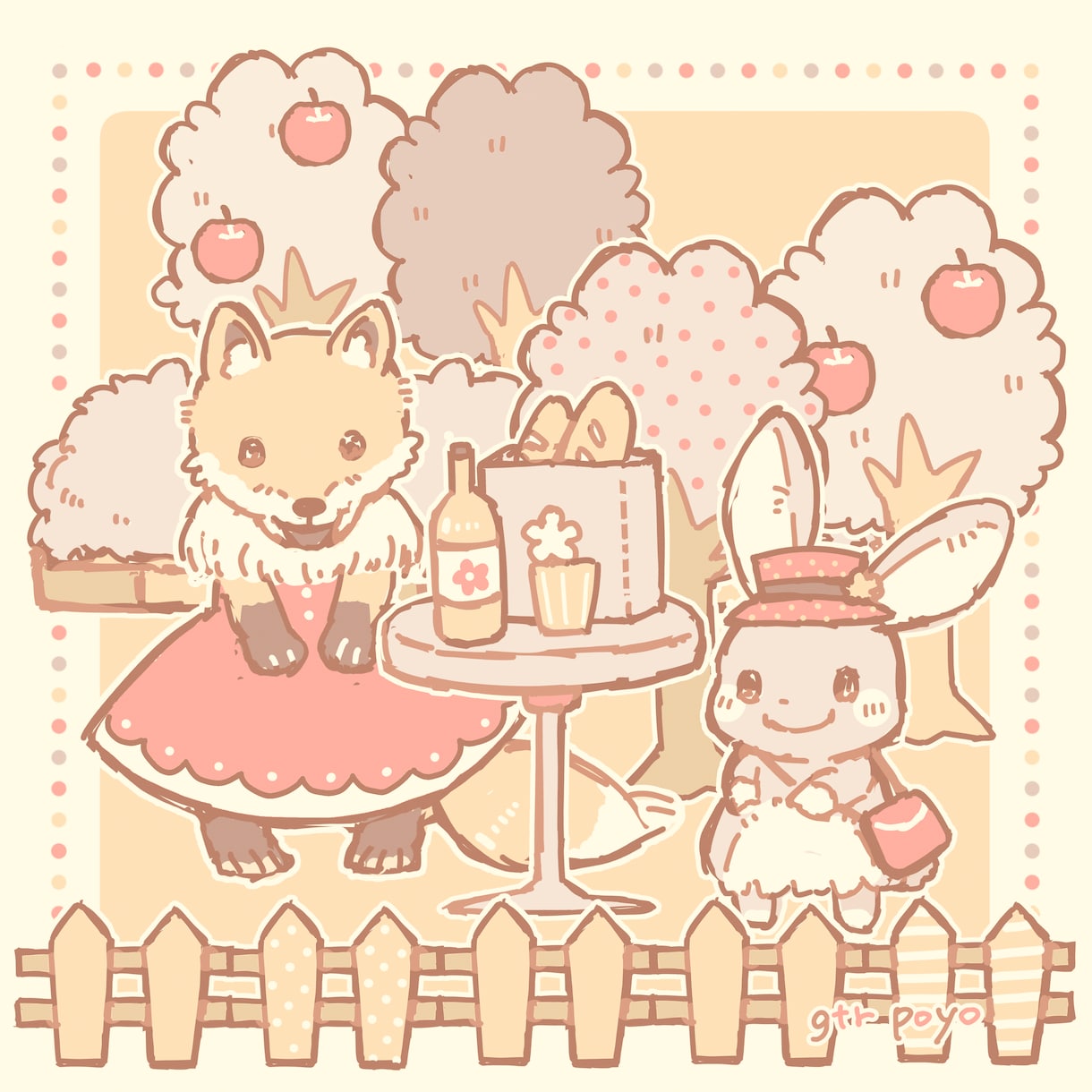 絵本のようなかわいい絵を描かせていただきます ほわほわっとした線に柔らかい色を載せ、優しい世界を届けます！ イメージ3