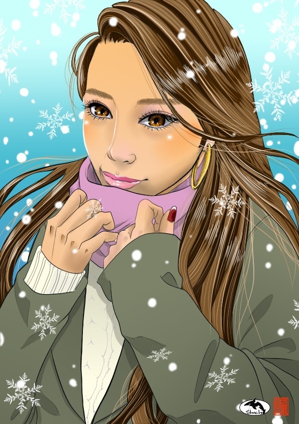 写真を元に似顔絵を描きます アイコン、ヘッダー用やプレゼント用なども作成致します。 イメージ6