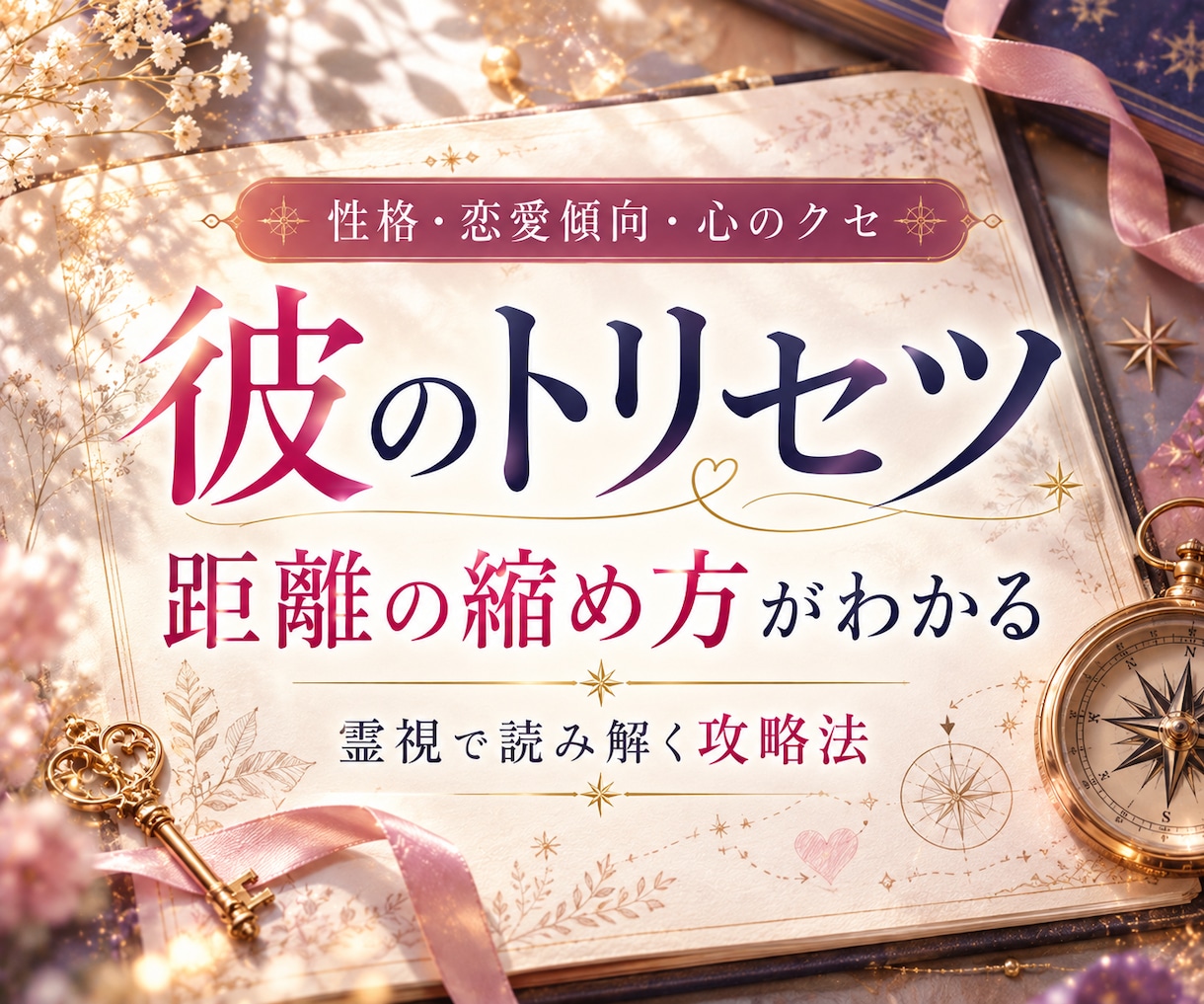 気になるお相手のトリセツ＆攻略法をお伝えします 性格・恋愛傾向から導く、自然に距離を縮めるための実践ガイド イメージ1