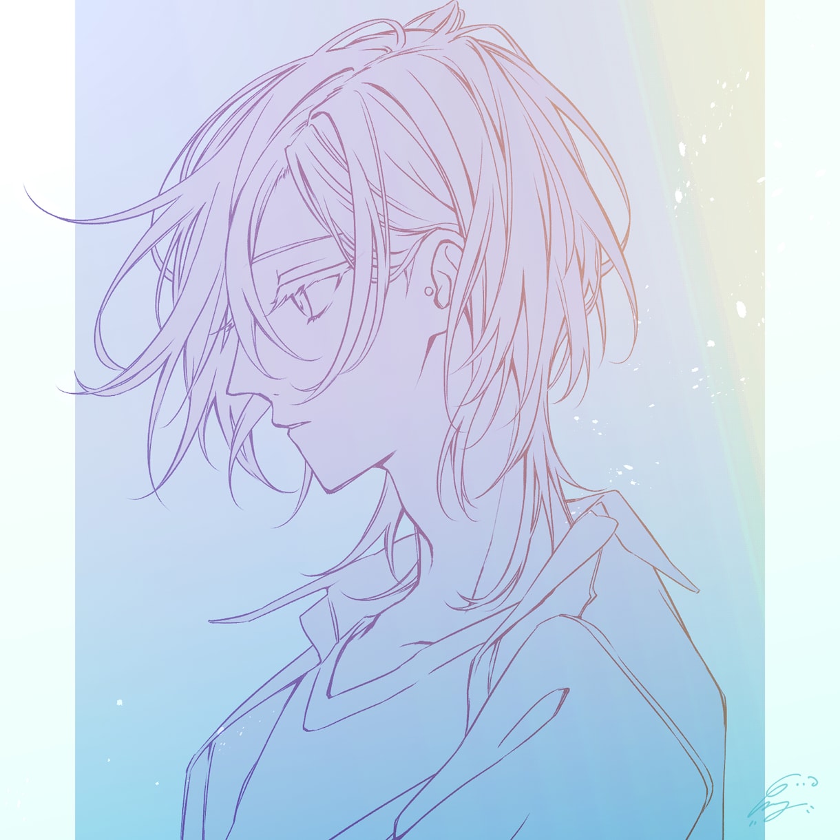 線で魅せるイラスト制作いたします 商用利用可◎中性的で綺麗なイラストはお任せください イメージ3