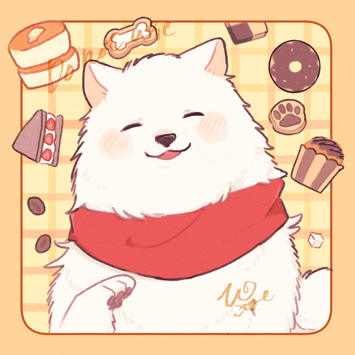 もこふわな動物ミニイラストをお描きします ⭐︎SNSアイコン、グッズ、ブログのカットに♪ イメージ3