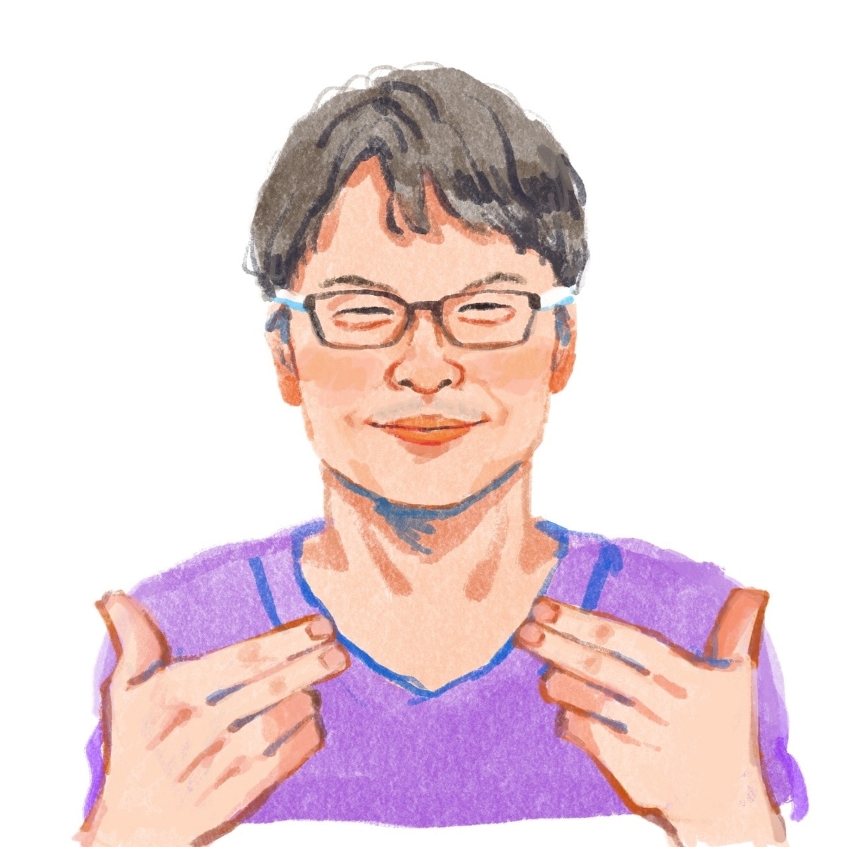 SNSアイコンなどで使える似顔絵アイコン描きます 使いやすいタッチでお描きします イメージ6