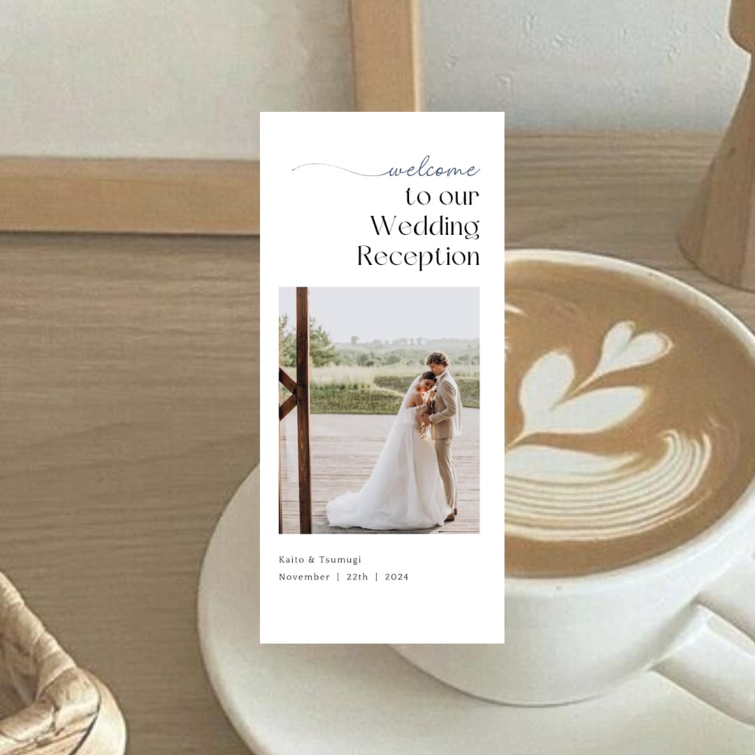 Semi　三つ折り席次表を作成します 《design B》お問い合わせ数No.１！大人気デザイン！ イメージ1