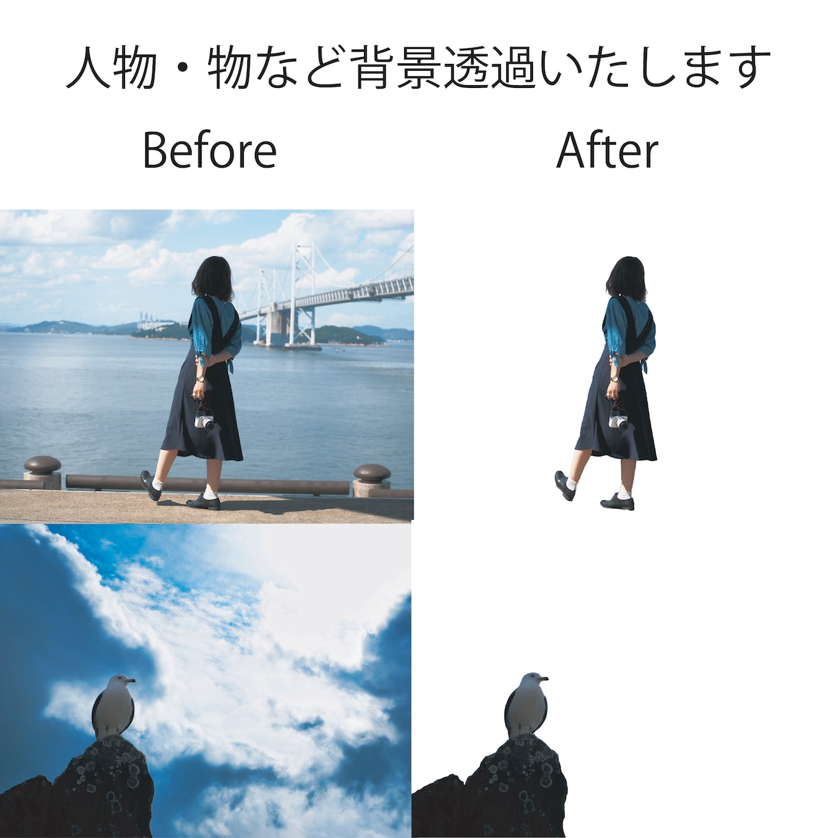 背景透過いたします 複雑な背景も綺麗に透過・切り抜きします！ イメージ1