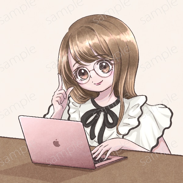 商用利用可◎可愛くて優しい人物イラスト制作致します HPや本など、新規の制作物に唯一無二の挿絵が必要な方へ イメージ5