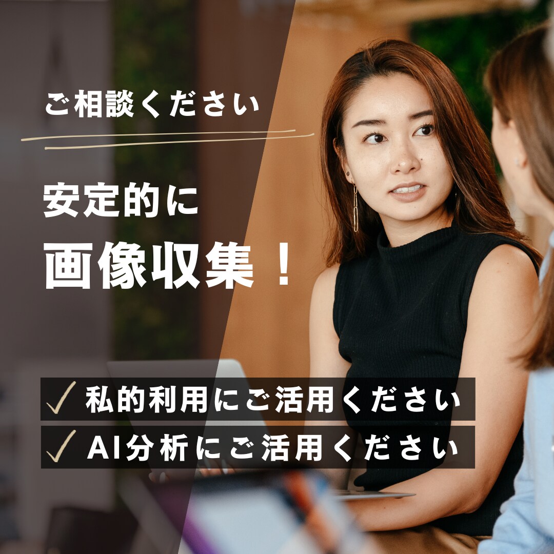 サイトからプログラムで画像を安定的に収集します 私的利用やAI分析等にご活用ください イメージ1
