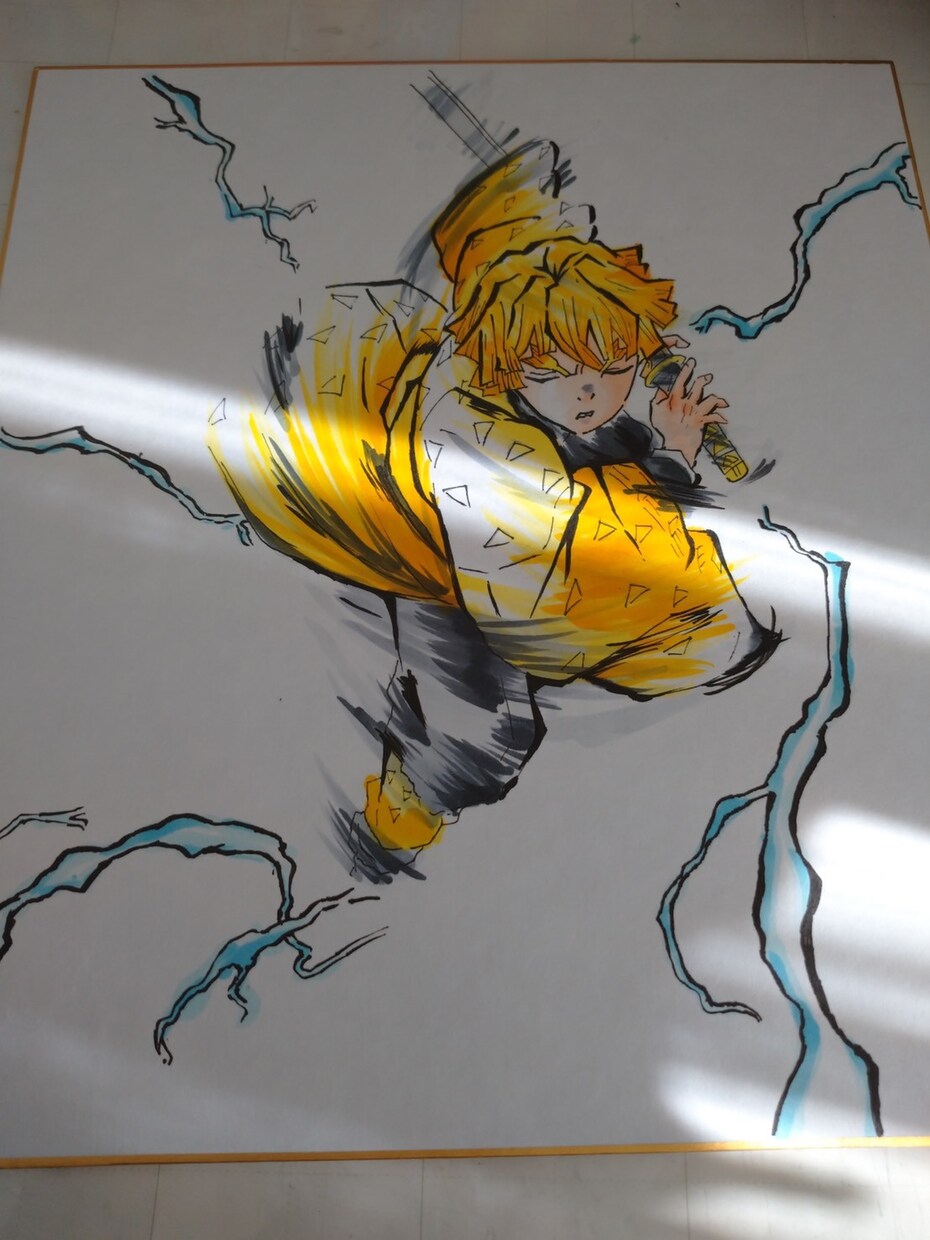 色紙にご希望のキャラクターを描きます コピックで色紙に鮮やかに仕上げます。 イメージ5