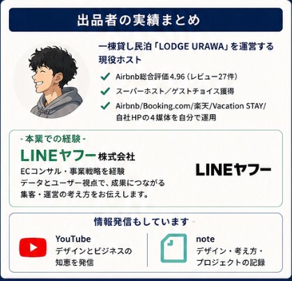 現役スーパーホストが民泊開業・集客の相談に乗ります 1時間ビデオ相談。事前にページを拝見し具体的にアドバイス イメージ6