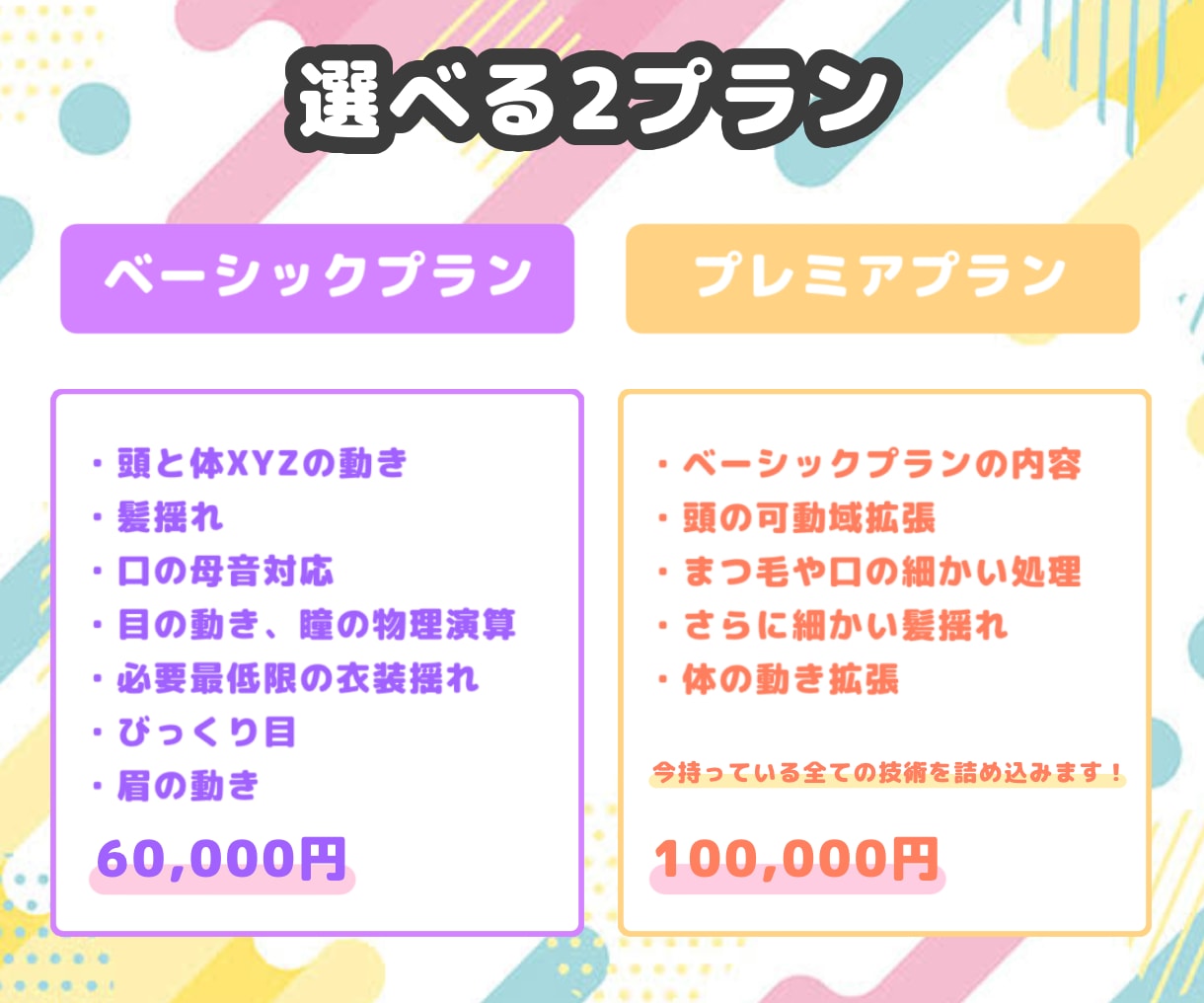 Live2D講師が高品質なモデリングをします VTuber向け！細部まで丁寧＆制作スピードに自信あり★ イメージ2