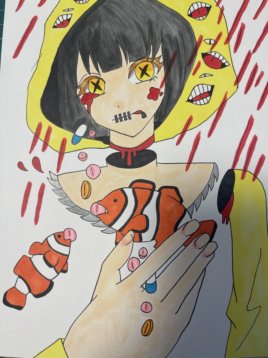 自己を表現した作品を作成します 休職中の思考回路を表現しまさした。 イメージ3