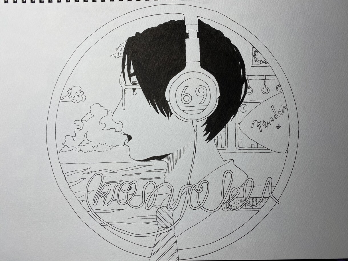 アイコン描きます ボールペンモノクロで一歩差をつけたイラストを！ イメージ4