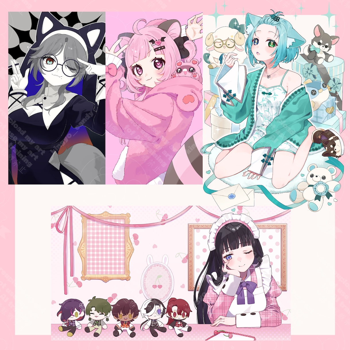 一枚絵制作します 一目でかわいいお顔・服・大得意！！ イメージ4