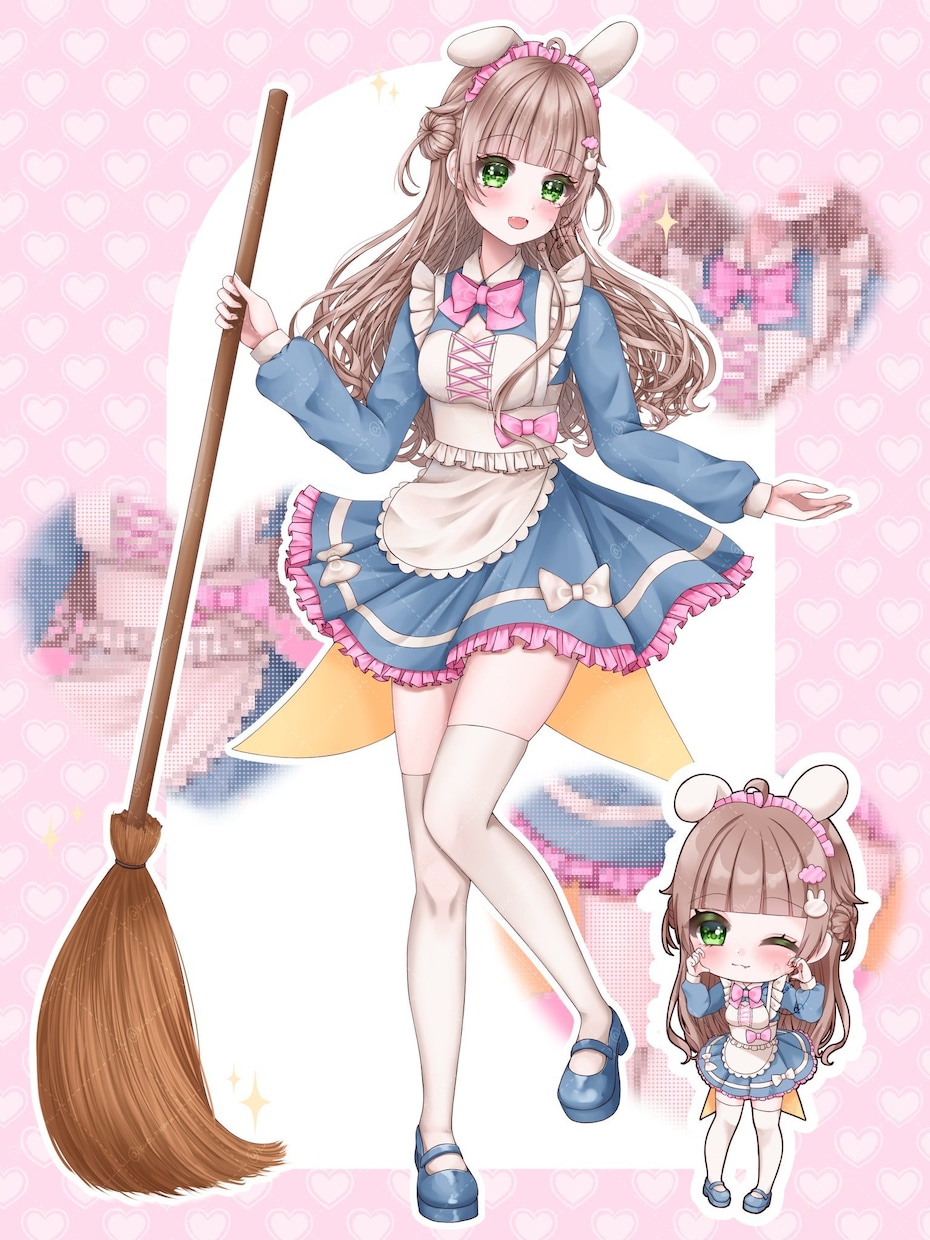 かわいい、きらきら！1枚絵、立ち絵など描きます 活動者に優しい価格◇歌みた・live2D用等◇納品1ヶ月から イメージ6
