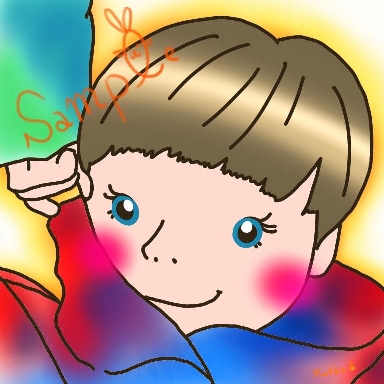 大切な想いをつめた似顔絵作成いたします ～可愛くステキに思い出の1枚を～ イメージ2
