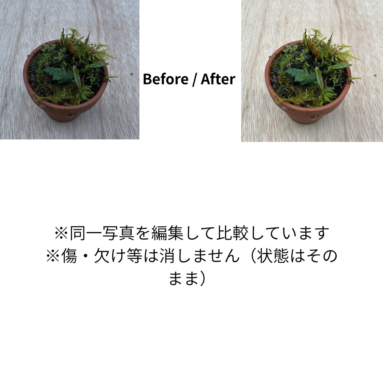 出品画像整えます 明るさ背景ます 出品画像の「暗い・生活感・サイズばらばら」をまとめて改善。 イメージ3