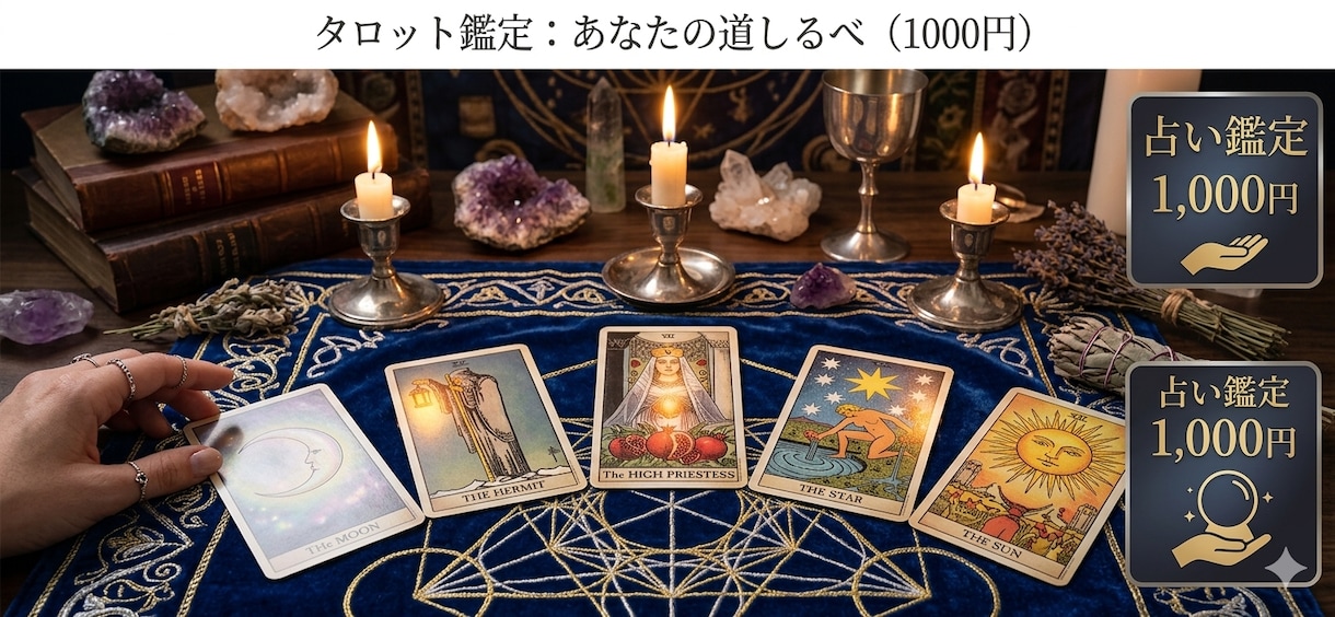 恋愛♡仕事◎人間関係☆本格タロットで占います 電子鑑定♡最新AIを駆使して今までにはない解説をします イメージ2