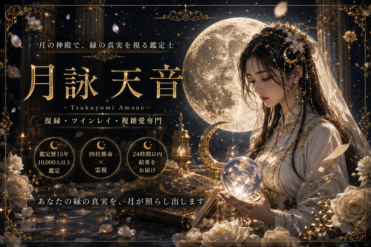 霊視×四柱推命で縁の真実を視ますます 鑑定歴15年・復縁片想い複雑愛専門・爆速24時間以内 イメージ5