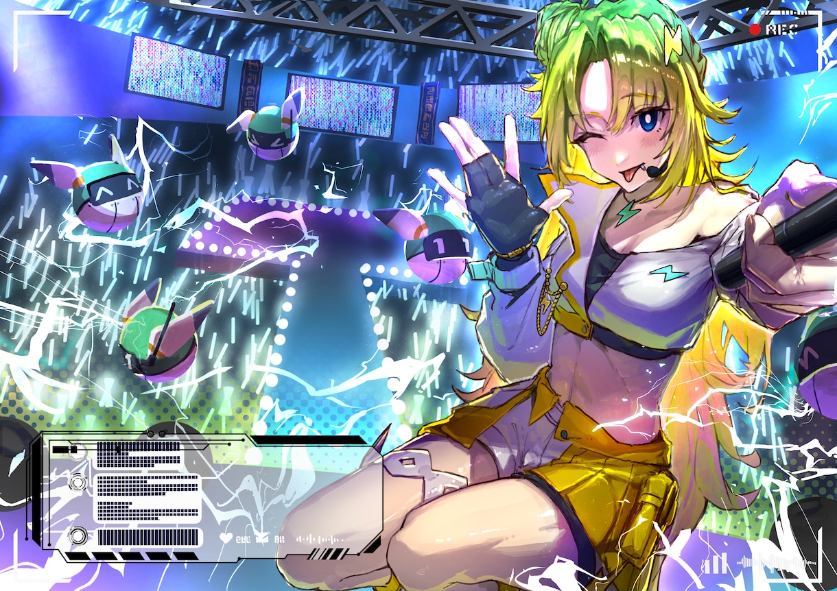 Vtuber・配信者さん向け！記念イラスト描きます 周年記念・誕生日・SNS投稿など活動を彩るイラストを描きます イメージ1