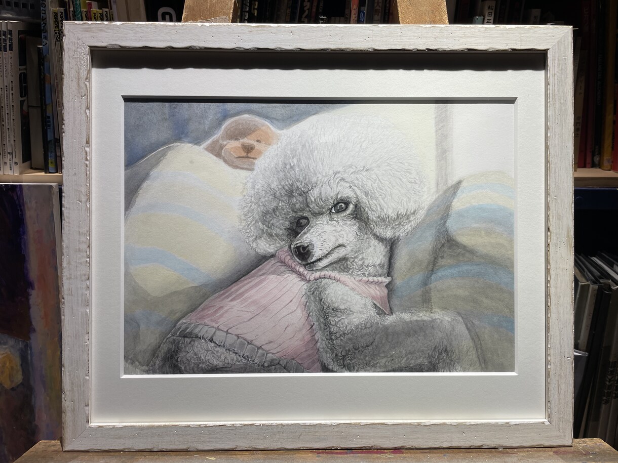そこにいる、を感じるペットの絵を制作いたします 自宅やオフィスで癒されたい、大切な人へのプレゼントに悩む方へ イメージ6