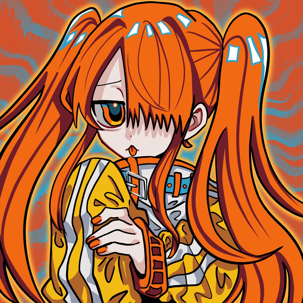 アニメ塗り(鉛筆塗り)の絵を低価格で描きます 個性のある色彩です。鉛筆のアナログ感のあるものもあります。 イメージ7