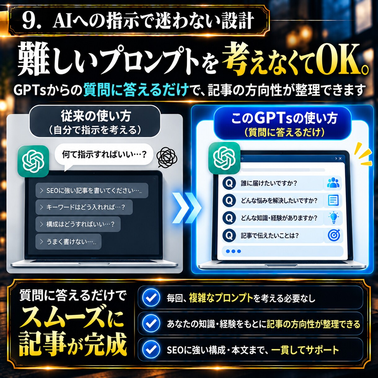 専門性が伝わるブログ集客の発信を支援します 経験・知識を活かすSEOブログ発信を仕組み化 イメージ9