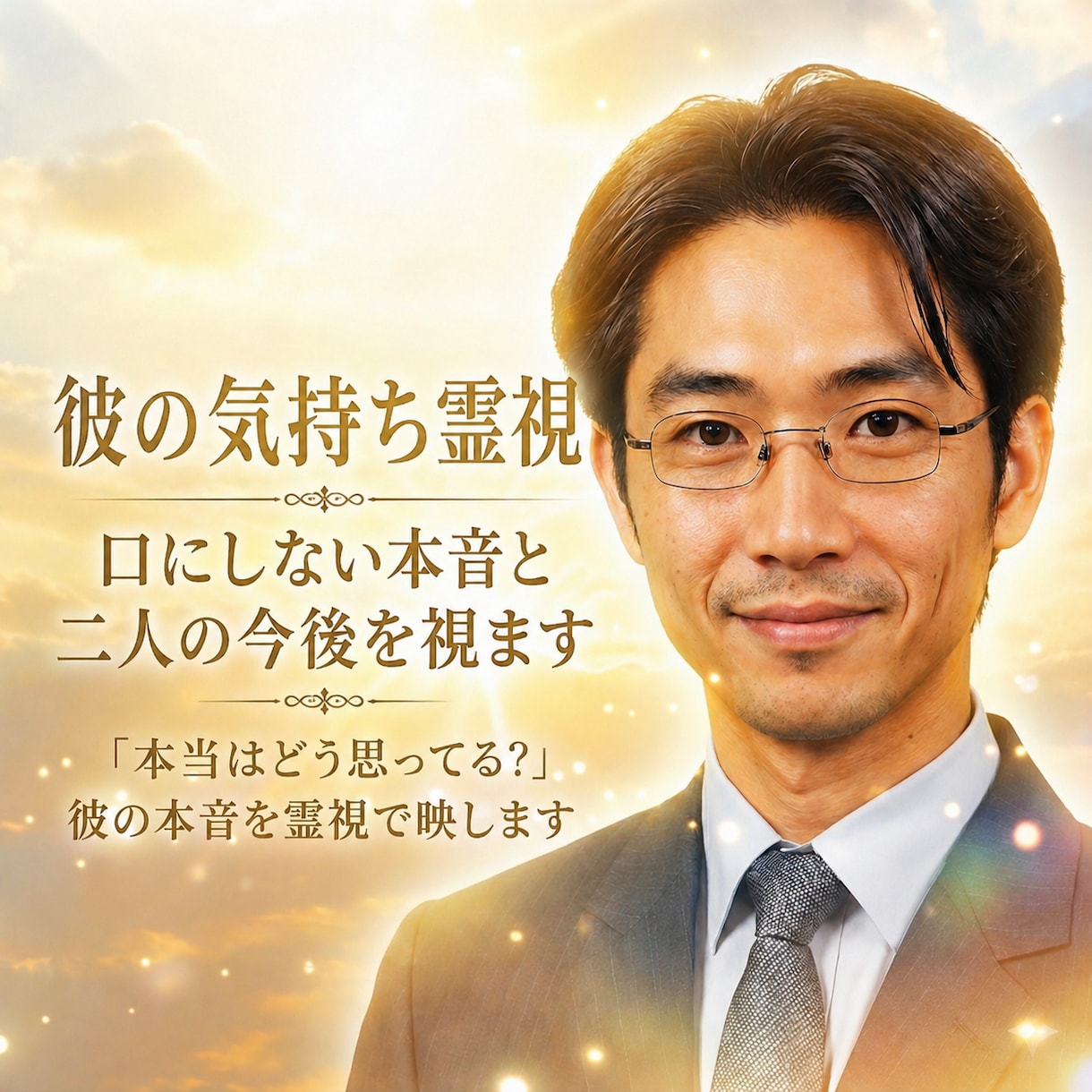 彼の気持ち霊視｜口にしない本音と二人の今後を視ます 「本当はどう思ってる?」彼の本音を霊視で映します イメージ1