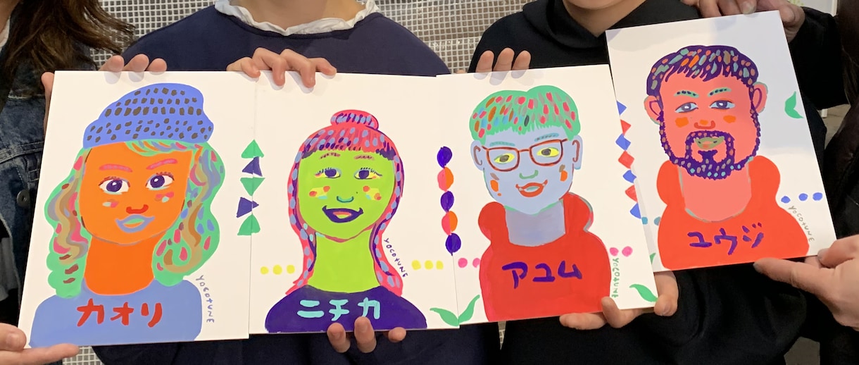 ポップタッチでご家族（３名）・カップル描きます プレゼントやアートとしてのインテリア、記念品として！ イメージ1