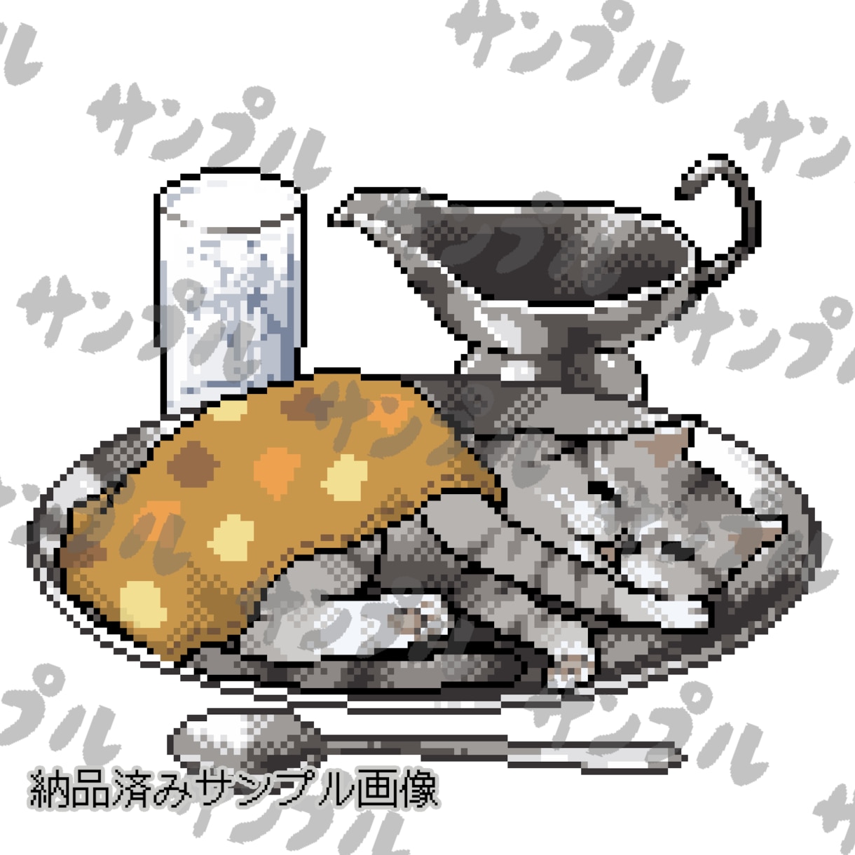 ドット絵でSNS用のアイコン作ります おまけシール風のデフォルメ調です！(プラン①) イメージ5