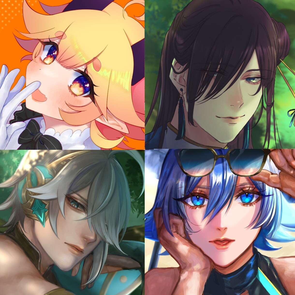幅広い絵柄でアイコン、立ち絵、1枚絵を制作致します かわいい絵柄から繊細な厚塗りまで！丁寧に制作致します！ イメージ1