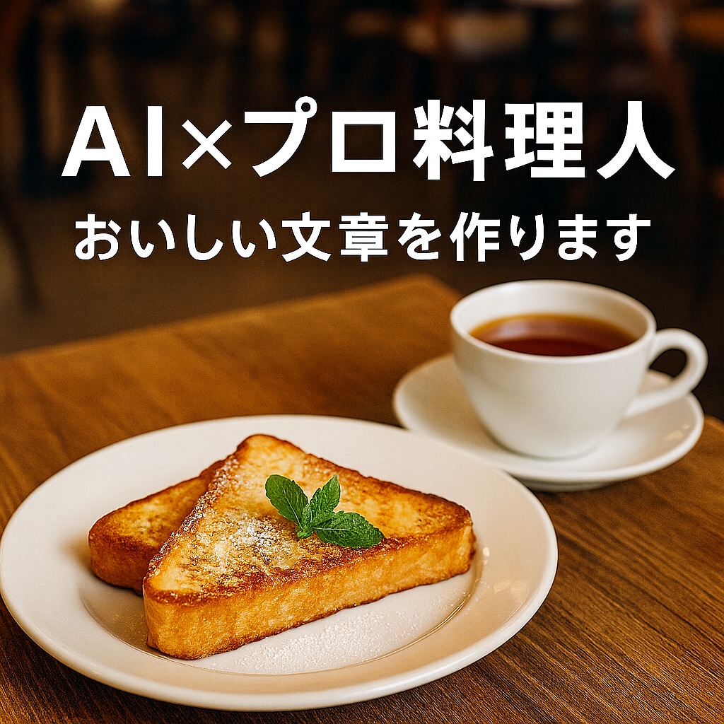 プロの料理人がAIレシピ記事を作成します レシピ記事・飲食店紹介文・グルメコラム、ブログなど イメージ1