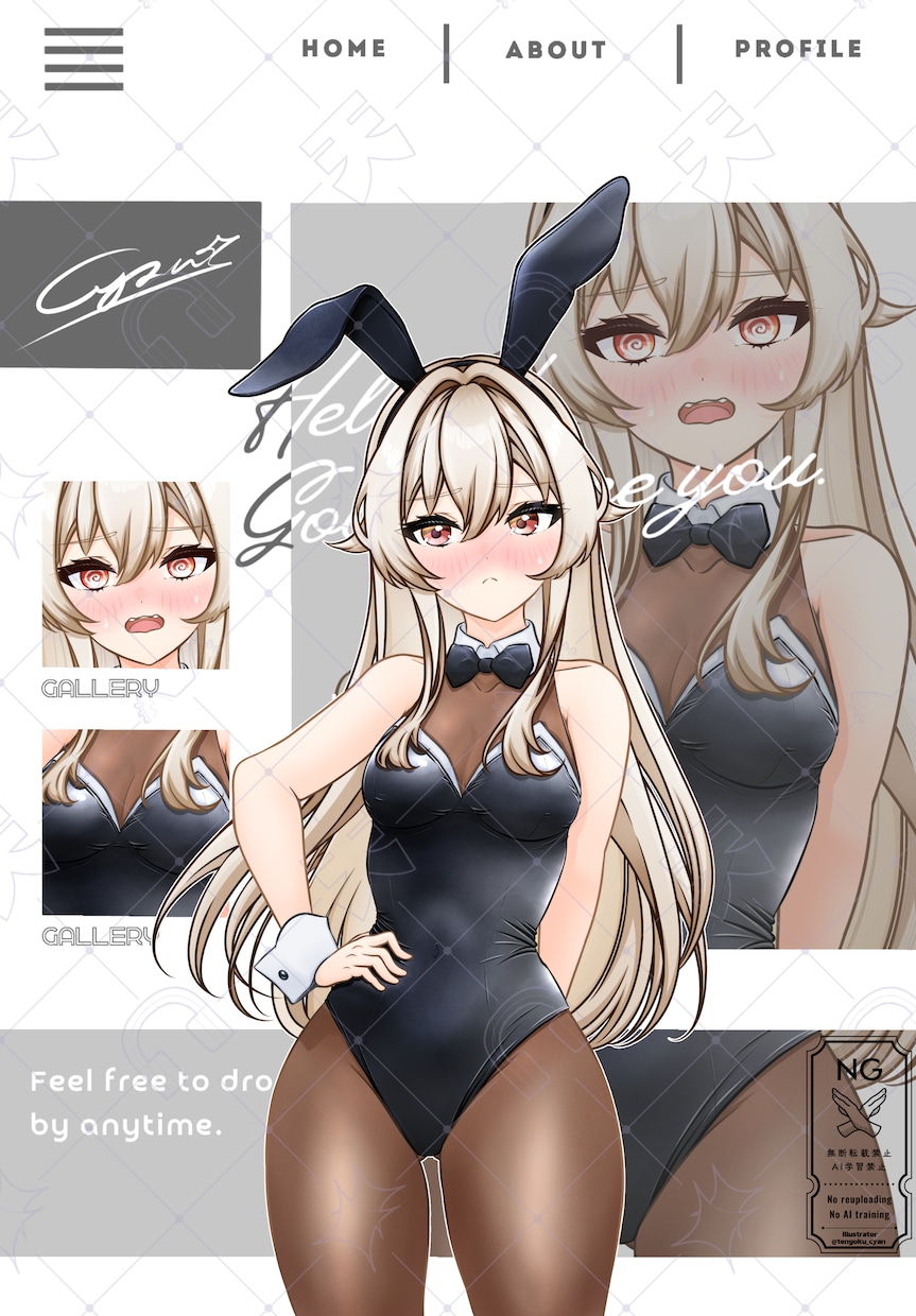 IRIAMやVtuberの立ち絵をキャラデザします IRIAM動作確認有！目を惹く高品質な立ち絵で活動をお手伝い イメージ7