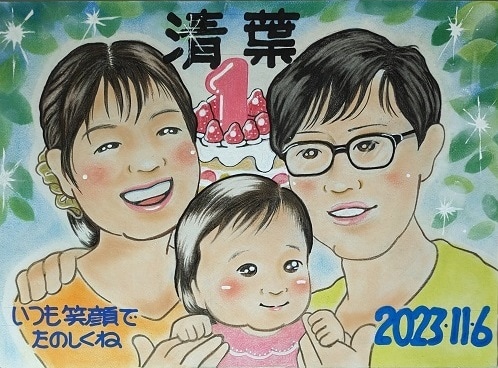 手描き似顔絵かきます ていねいなやりとりで依頼主様の贈る想いに寄り添います。 イメージ8
