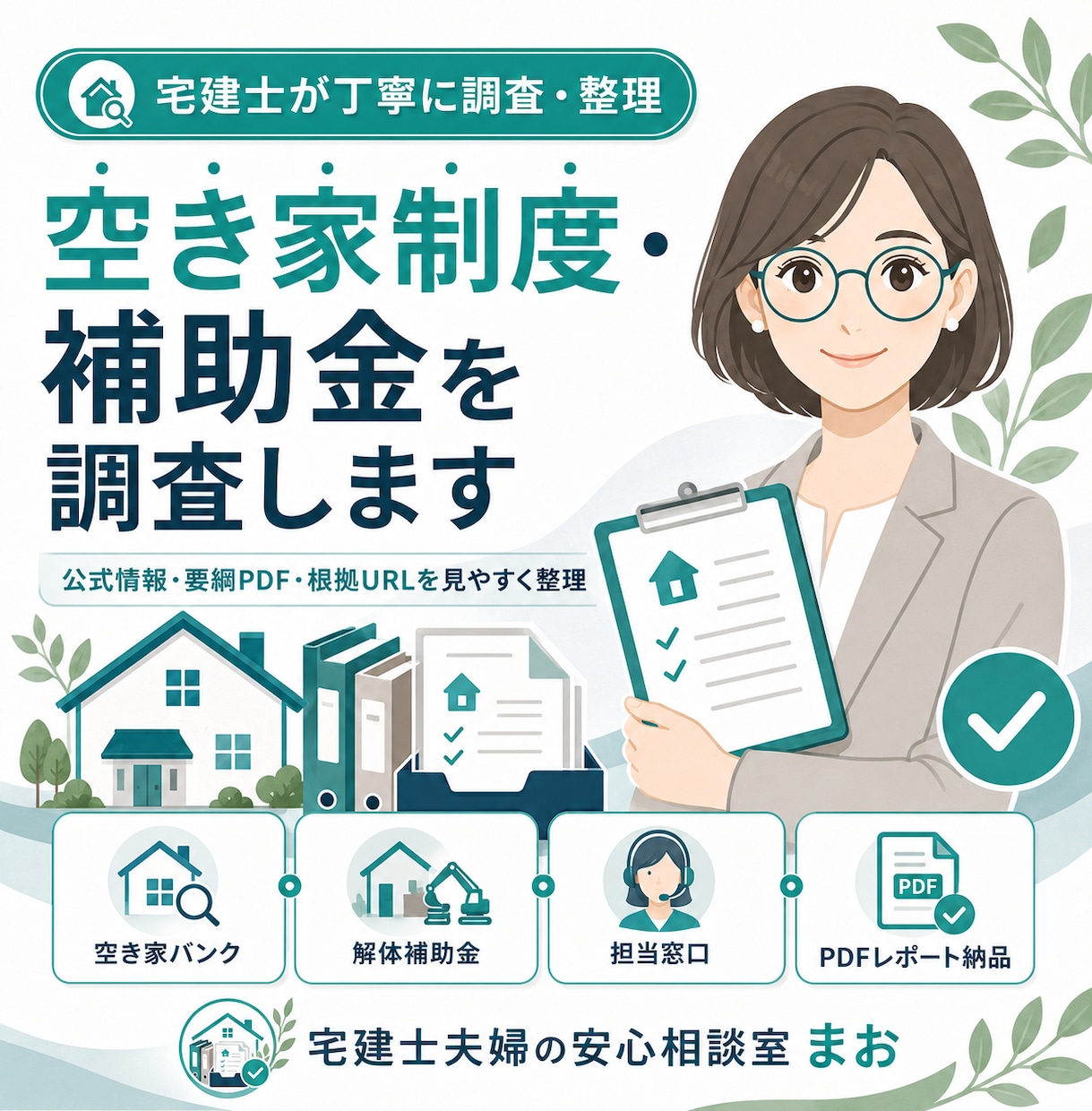 空き家制度・補助金を調査します 公式情報をもとに制度内容を見やすく整理 イメージ1