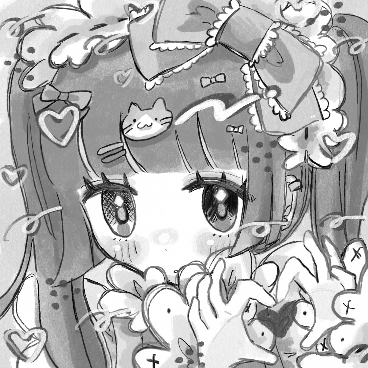 ゆめかわなイラストアイコンを描きます ふわふわな絵柄の可愛いアイコンを描きます！ イメージ5