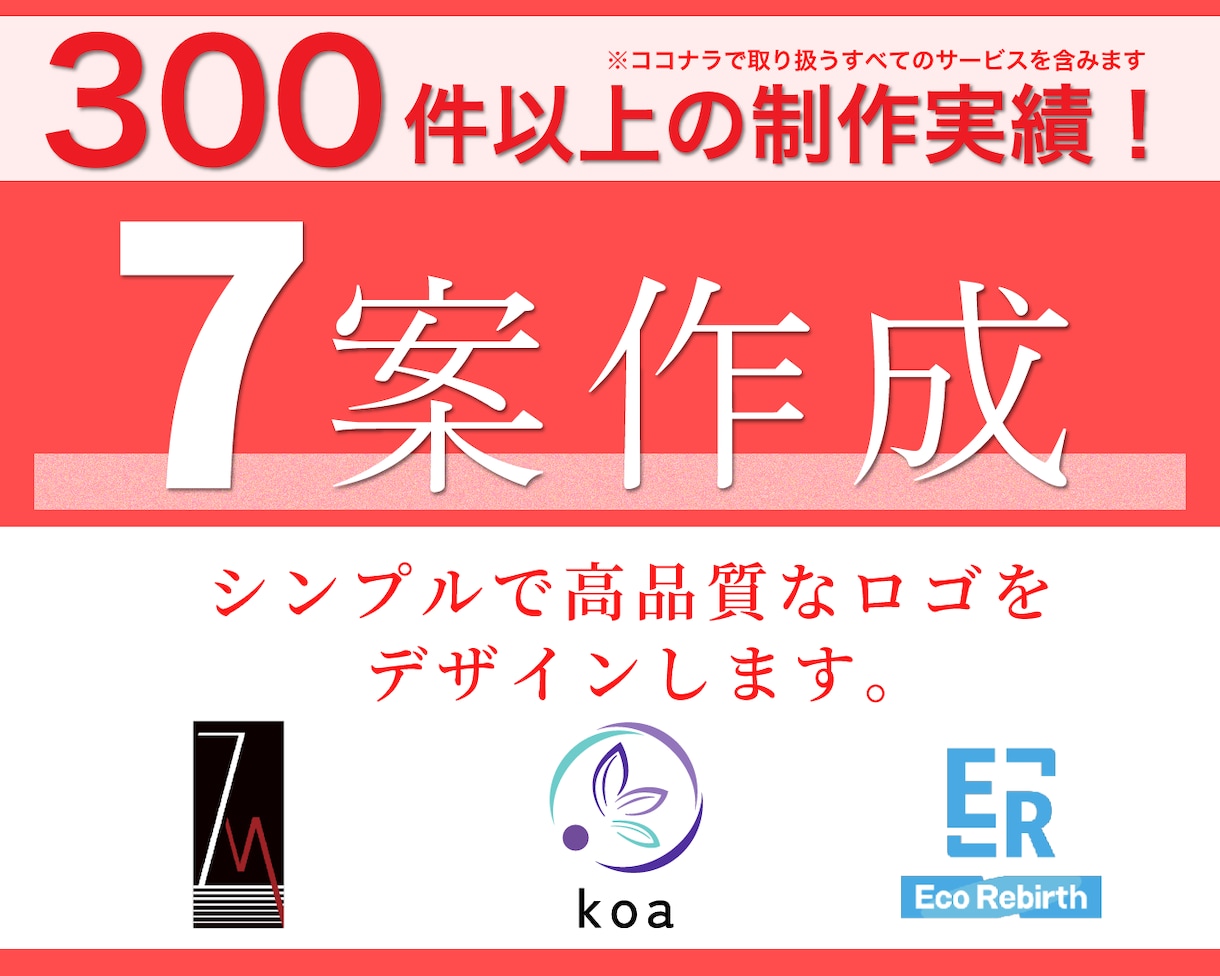 初案7案作成！プロがシンプルなロゴをご提案します 【総合実績300件以上】【高品質】【起業者にオススメ】 イメージ1