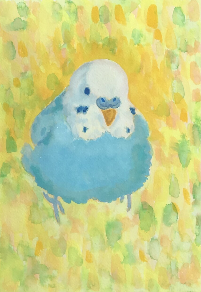大切な家族、ペットや動物の絵を水彩で描きます 思い出を形に残したい方へ。モダンでカラフルな色彩の絵を イメージ2