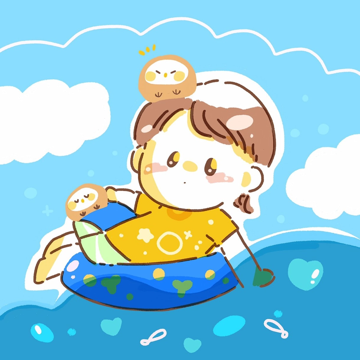 ゆるふわで可愛いアイコン描きます ゆるふわな気持ちになりたい時に。 イメージ4