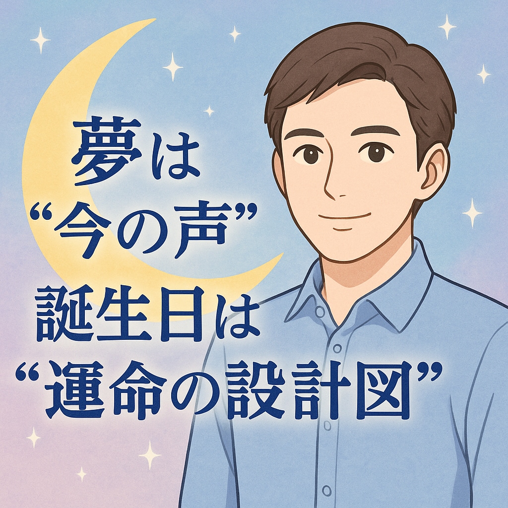 夢×誕生日占いあなただけのメッセージをお届けします 夢は“今の声”、誕生日は“運命の設計図” イメージ1
