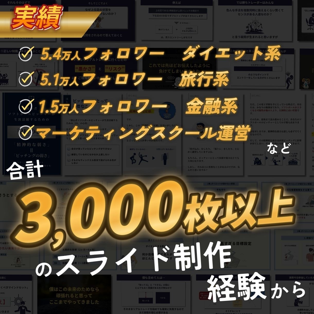 コンテンツ販売専用！スライド制作代行します あなたのコンテンツをシンプルで見やすいスライドに！ イメージ2