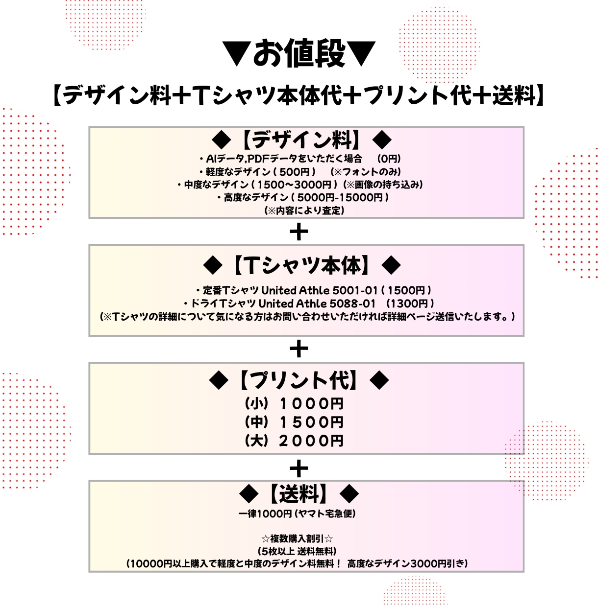 オリジナルTシャツ作成します お好きなデザインであなただけの1枚を！パーカーやロンTも！ イメージ3