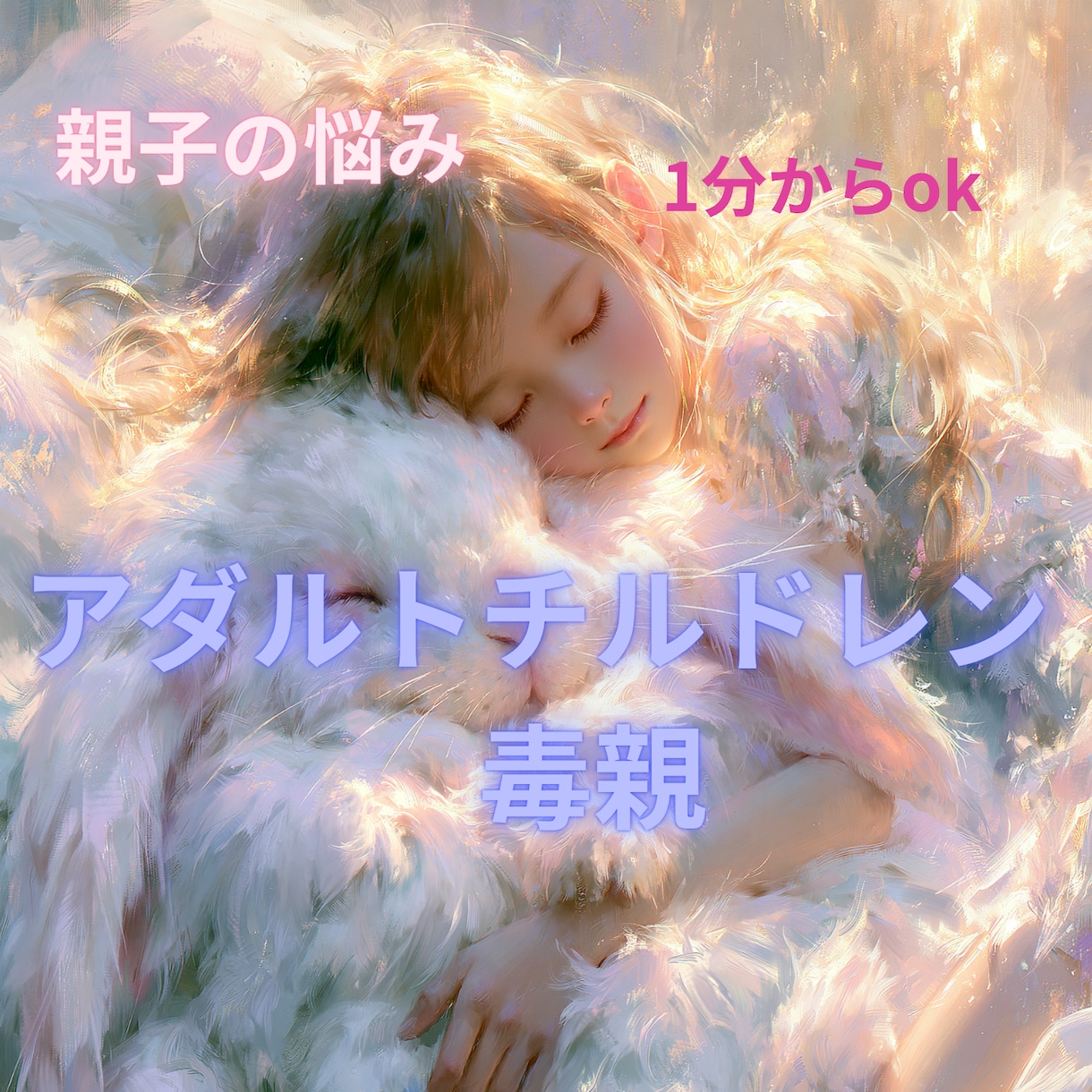 親のせいで！辛い気持ちを受け止めて軽くします 毒親(過干渉、コントロール、支配、)のモヤモヤすっきりします イメージ1
