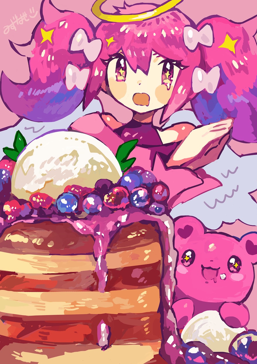カラフルPOPで可愛いイラスト描きます 可愛い女の子や食べ物イラストが得意です！ イメージ3