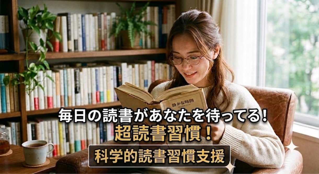 超読書習慣！読む習慣をあなたにお届けします 超読書習慣！無理しない読書習慣！ イメージ1