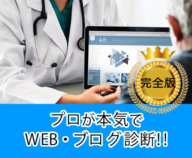 完全版★★★ プロが本気でサイト診断します WEBコンサルタントがあなたのサイト・ブログ診断を行います。 イメージ1