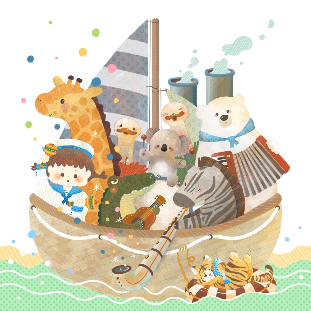商用OK！ほんわか絵本のようなイラストお描きます 挿絵・グッズ・SNSに目を引くかわいいイラストお任せ下さい イメージ2